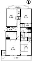 練馬関町第2社宅1号棟 103 ｜ 東京都練馬区関町北4丁目35-20（賃貸マンション3LDK・1階・87.00㎡） その2