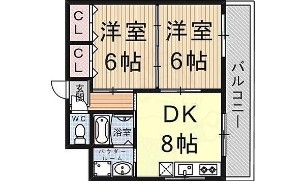 TK矢倉 701｜滋賀県草津市東矢倉１丁目(賃貸マンション2DK・7階・47.12㎡)の写真 その2