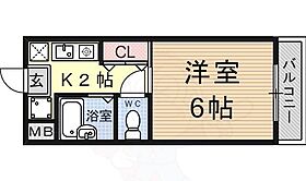 エリートNAKANO2 205 ｜ 滋賀県草津市野路８丁目（賃貸マンション1K・2階・17.95㎡） その2