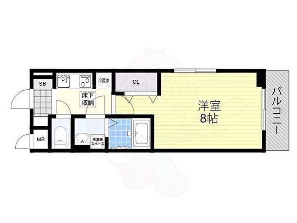 サンステージ ｜滋賀県大津市月輪３丁目(賃貸アパート1K・1階・26.09㎡)の写真 その2