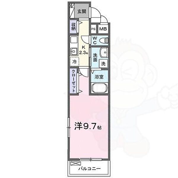 グレイス・M ｜滋賀県草津市野路町(賃貸アパート1K・2階・31.21㎡)の写真 その2