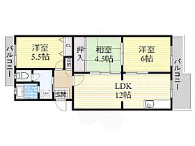 チュリス石山  ｜ 滋賀県大津市若葉台（賃貸マンション3LDK・4階・66.00㎡） その2