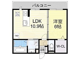 滋賀県湖南市下田（賃貸アパート1LDK・1階・42.55㎡） その2