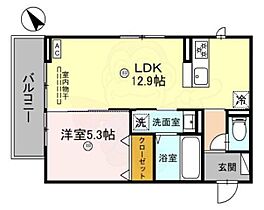 滋賀県栗東市北中小路（賃貸アパート1LDK・2階・42.66㎡） その2