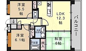 フレッチェ2  ｜ 滋賀県大津市下阪本６丁目（賃貸マンション3LDK・5階・66.60㎡） その2