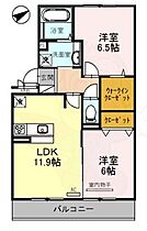 Casa raffine 瀬田 A  ｜ 滋賀県大津市玉野浦（賃貸アパート2LDK・2階・58.07㎡） その2