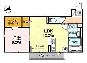 リバーハイツ2  ｜ 滋賀県大津市大江１丁目（賃貸アパート1LDK・3階・47.26㎡） その2