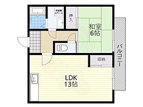 メゾンドタナカ 102 ｜ 滋賀県大津市若葉台（賃貸マンション1LDK・1階・42.12㎡） その2