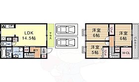 マリソルB棟  ｜ 滋賀県栗東市目川（賃貸テラスハウス3LDK・1階・78.04㎡） その2