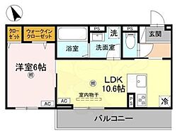 間取図画像 1LDK