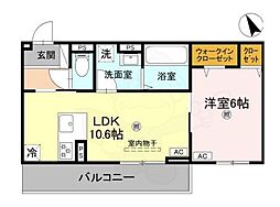 間取図画像 1LDK