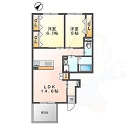 間取図画像 2LDK