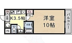 PALACIO K1 1階1Kの間取り