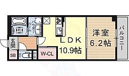 メディカル 松下南 1階1LDKの間取り