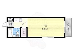 サンホーム21 ワンルームの間取図画像