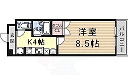 アートプラザ野路 1Kの間取図画像