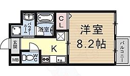 アンビエンテ 1Kの間取図画像