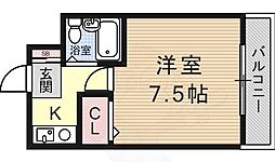 ラフィーネ瀬田 1Kの間取図画像