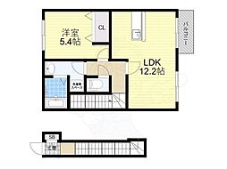 コンフォート・K 1LDKの間取図画像