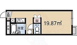 レオパレスolive 1Kの間取図画像