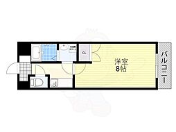 湖南コーポレーション2 1Kの間取図画像