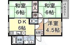 ベルヴェデールIMAI 3DKの間取図画像