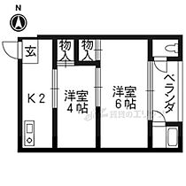 京都府京都市伏見区横大路下三栖南郷（賃貸アパート2K・2階・26.50㎡） その2