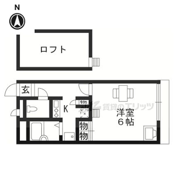 レオパレス高瀬川 104｜京都府京都市伏見区毛利町(賃貸アパート1K・1階・20.28㎡)の写真 その2