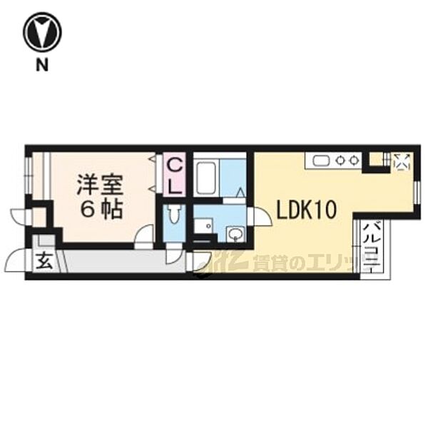 ディアコート積み木 303｜京都府京都市伏見区中島前山町(賃貸マンション1LDK・3階・40.74㎡)の写真 その2