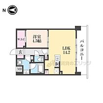 ブランシエスタ山科大塚 204 ｜ 京都府京都市山科区大塚中溝（賃貸マンション1LDK・2階・45.84㎡） その2