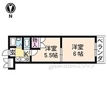 京都府京都市伏見区丹波橋町（賃貸マンション2K・1階・28.35㎡） その2