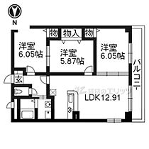 ル・フロール烏丸五条 201 ｜ 京都府京都市下京区五条通不明門上ル玉屋町（賃貸マンション3LDK・2階・63.30㎡） その2