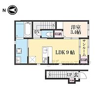 京都府京都市伏見区深草平田町（賃貸アパート1LDK・2階・37.16㎡） その2