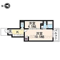 京都府久世郡久御山町市田東大門（賃貸アパート2K・1階・40.29㎡） その2