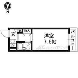 フェニックス樋口 1Kの間取図画像