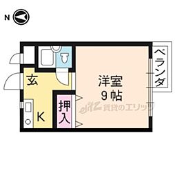 アネックス21 1Kの間取図画像