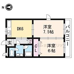 MTボーズマン 2LDKの間取図画像