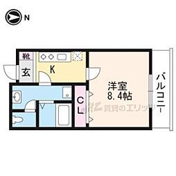 メゾンラコンテ 1Kの間取図画像