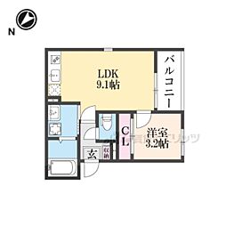 コーポマツダ 1LDKの間取図画像