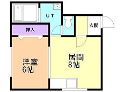 花月コーポII 1階/101