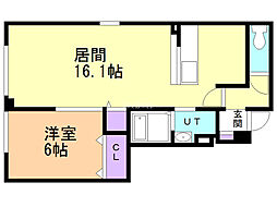 間取図画像 1LDK