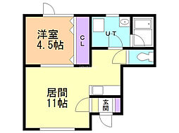 間取図画像 1LDK