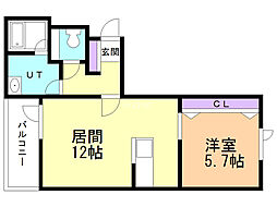 間取図画像 1LDK