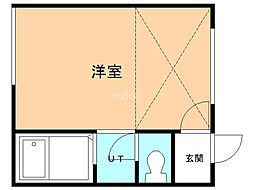 メゾンドK2 ワンルームの間取図画像