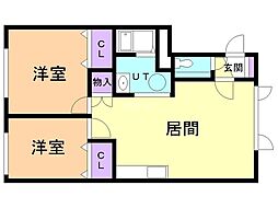 リバティケー 1階/1-B