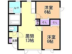 ファミール三輪 M 1階