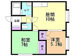 間取図画像 2LDK