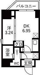 OAKLANCE森下 1DKの間取図画像
