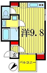 東京メトロ半蔵門線 押上駅 徒歩3分の賃貸マンション 1階ワンルームの間取り