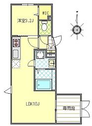 墨田区太平4丁目マンション 1LDKの間取図画像